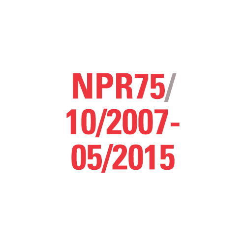 NPR75 10/2007-05/2015